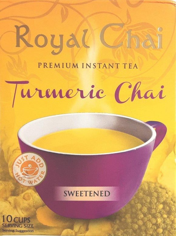 Royal Chai Premium Instant Turmeric Chai Tea Bag With Sugar - theMintLeaves.com