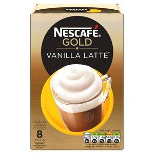 Nescafe Gold Vanilla Latte Instant Coffee (8 x Sachets 17g ) - theMintLeaves.com