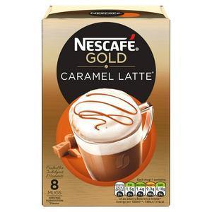 Nescafe Gold Caramel Latte Instant Coffee (8 x Sachets 17g ) - theMintLeaves.com