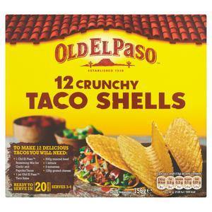 Old El Paso 12 x Crunchy Taco Shells 156g - theMintLeaves.com