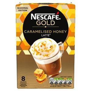 Nescafe Gold Caramelised Honey Instant Coffee (8 x Sachets 17g ) - theMintLeaves.com