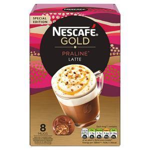 Nescafe Gold Praline Latte Instant Coffee (8 x Sachets 17g ) - theMintLeaves.com