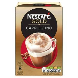 Nescafe Gold Cappuccino Instant Coffee  (8 x Sachets 17g ) - theMintLeaves.com
