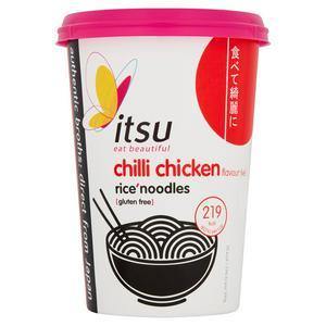 Itsu Chilli Chicken Flavour - Rice Noodles 63g - theMintLeaves.com