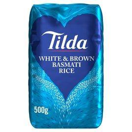 Tilda Basmati Mix White & Brown Rice 500g - theMintLeaves.com