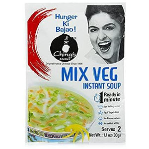 Chings Secret Mix Veg Soup (4 Sachets 60g) - theMintLeaves.com