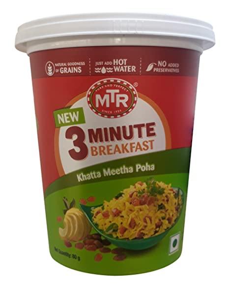 MTR Ready to eat Khatta Meetha Poha 80g - theMintLeaves.com
