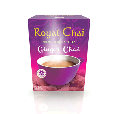 Royal Chai Premium Instant Ginger Chai Tea Bag With Sugar - theMintLeaves.com