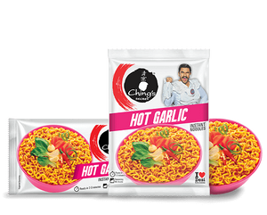 Chings Secret Hot Garlic Flavour Instant Noodles - 16 Packs - theMintLeaves.com