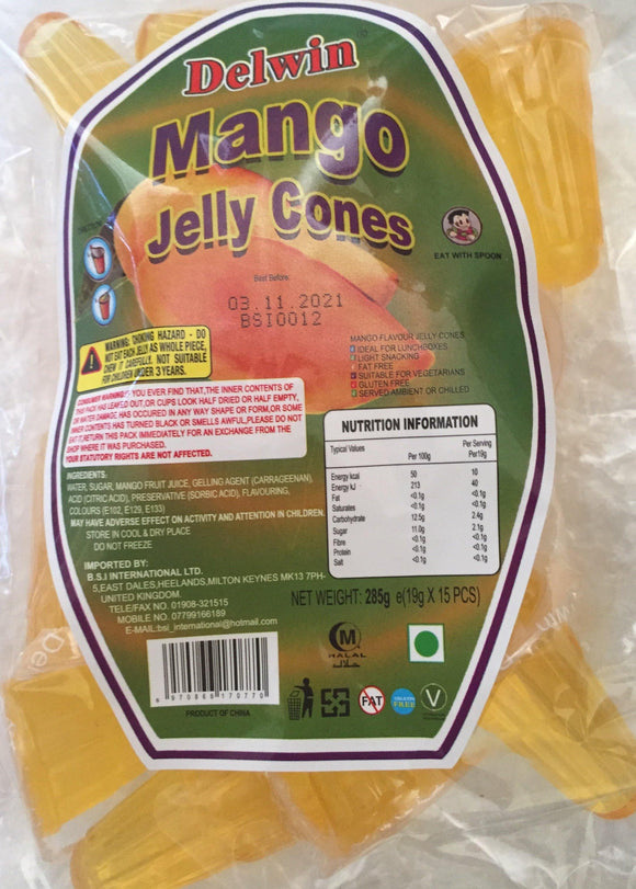 Mango Jelly Cones 15pcs 285g - theMintLeaves.com