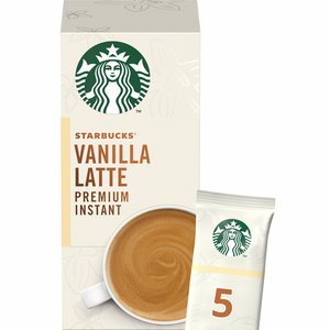 Starbucks Vanilla Latte Premium Instant Coffee Sachets 5 Pack - theMintLeaves.com