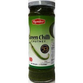 Ramdev Green Chilli Chutney 220g - theMintLeaves.com