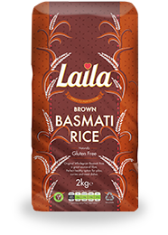 Laila Brown Basmati Rice 2kg - theMintLeaves.com