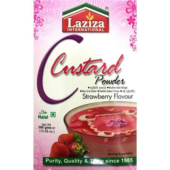Laziza Strawberry Custard Powder 300g - theMintLeaves.com