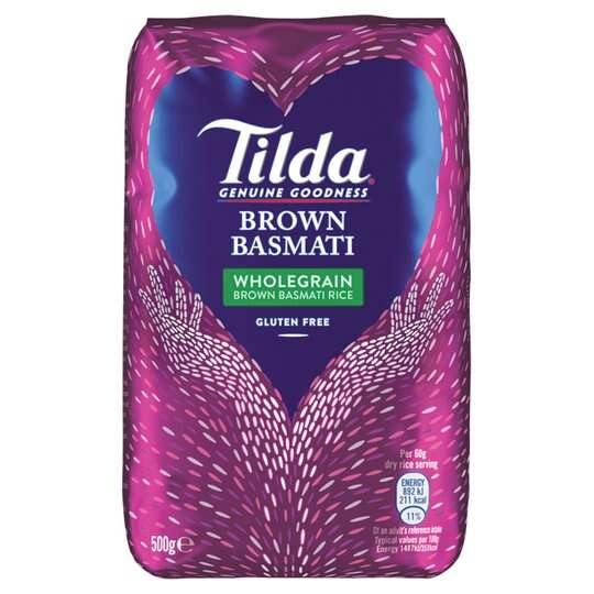 Tilda Basmati Brown Rice 500g - theMintLeaves.com