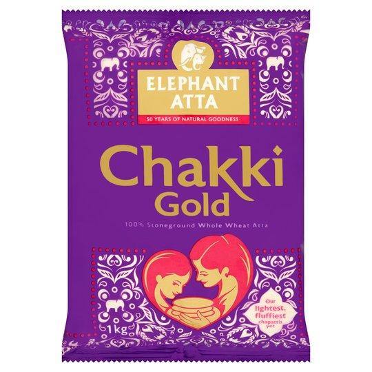 Elephant Wholemeal Gold Chakki Atta - 1kg - theMintLeaves.com