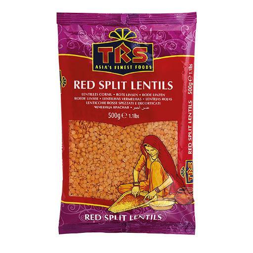 TRS Red Split Lentils 500g - Masoor Dal - theMintLeaves.com
